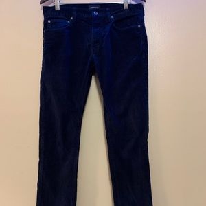 J. Crew Navy Blue Corduroy Slim Pants